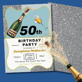 50:e födelsedagsfesten vintage stil inbjudningar