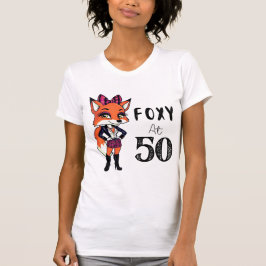50:e Födelsedagsfestens Foxy vid 50 Scottish Fox W T Shirt