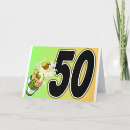 50:e födelsedagsfestens varor kort