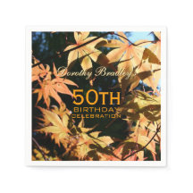 50:e födelsedagsfirandet HöstAnpassningsbar P. Nap