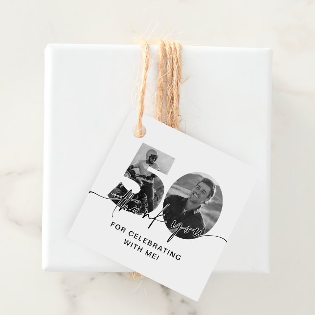 50:e födelsedagsfoto gåvor etiketter (Skapare uppladdad)