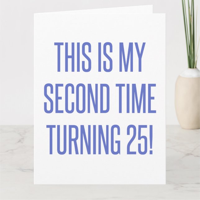 50:e födelsedagsgag-gåva kort (Framsida)