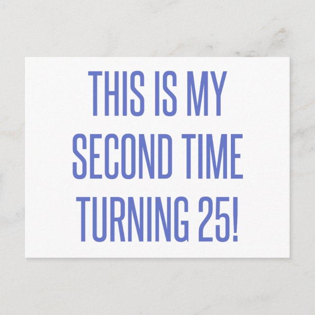 50:e födelsedagsgag-gåva vykort (Framsida)