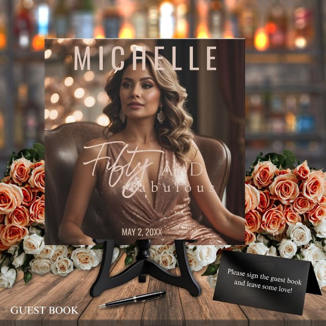 50:e födelsedagsgästskylten Bok (Skapare uppladdad)