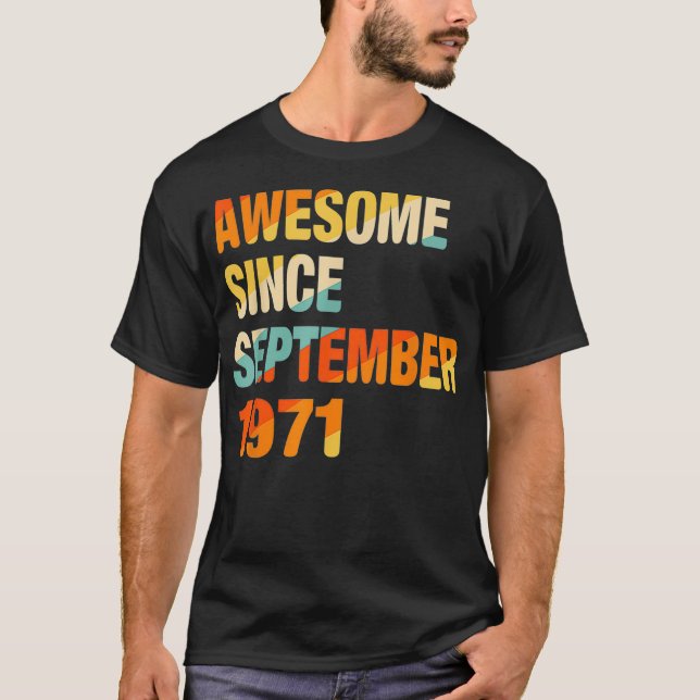 50:e födelsedagsgåva 50 år gammal Fantastisk sedan T Shirt (Framsida)