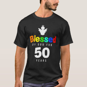 50:e födelsedagsgåva från kristendomen välsignad a t shirt