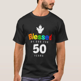 50:e födelsedagsgåva från kristendomen välsignad a t shirt