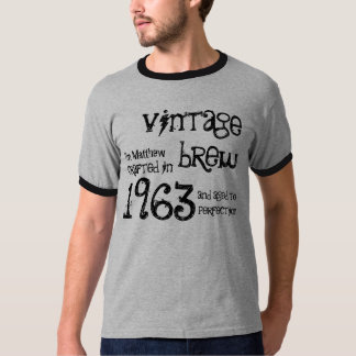 50:e födelsedagsgåvan 1963 Vintage Brew G232 Tee Shirt