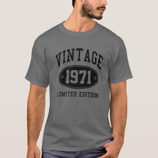 50:e födelsedagsgåvan 50 års Vintage 1971 Begränsa T Shirt