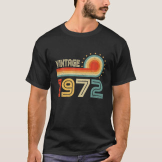 50:e födelsedagsgåvan - Vintage 1972 Retro Bday 50 T Shirt