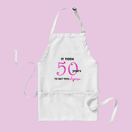 50:e födelsedagsgåvor Apron - Lustigt Förkläde