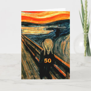50:e födelsedagsgåvor, kräm 50! kort