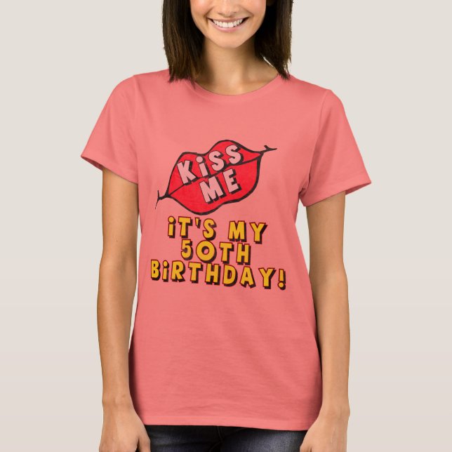 50:e födelsedagsgåvor t-shirt (Framsida)