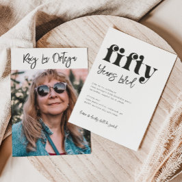 50:e födelsedagsinbjudan | Foto 50:e födelsedagen Inbjudningar