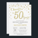 50:e födelsedagsinbjudan till Guld Glitter Diamond Inbjudningar<br><div class="desc">50:e födelsedagsinbjudan med Guld Diamond Background. Konfetti Guld. Vuxen födelsedag. Manliga Manar eller Kvinnor födelsedag. Om du vill göra ytterligare anpassningar klickar du på knappen Anpassa och användor verktygen som är utformat för att ändra mallen.</div>