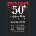50:e födelsedagsinbjudan till Red Glitter Inbjudningar<br><div class="desc">50:e födelsedagsinbjudan med Red String Ljus med Red Glitter Background. Red Birthday. Vuxen Birthday. Manar eller Kvinnor Bday Inbjudan. 13:e 15:e 16:e 18:e 20:e 30:e 40:e 60:e 70:e 80:e 90:e 100:e, oavsett ålder. Om du vill göra ytterligare anpassningar klickar du på knappen "Anpassa" och användor verktyg som är utformat för...</div>