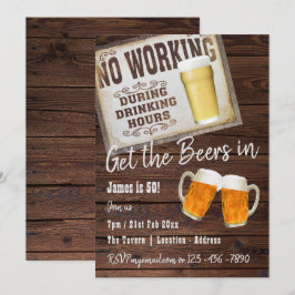 50:e födelsedagsjägare till ÖL-inbjudan Rustic Inbjudningar