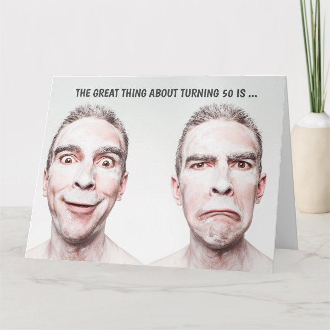 50:e födelsedagskort för Make (G-version) Kort (Framsida)