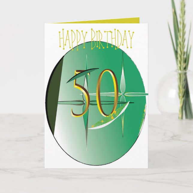 50:E födelsedagskort Kort (Framsida)