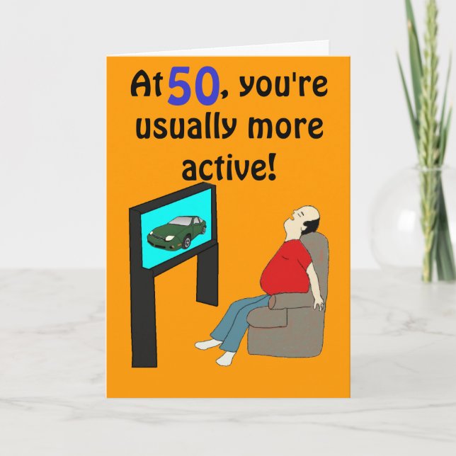 50:e födelsedagskortet kort (Framsida)