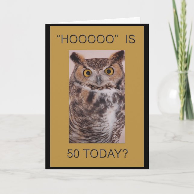 50:e födelsedagskortet kort (Framsida)