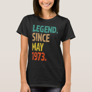 50:e födelsedagslätten sedan maj 1973 50 år gammal t shirt