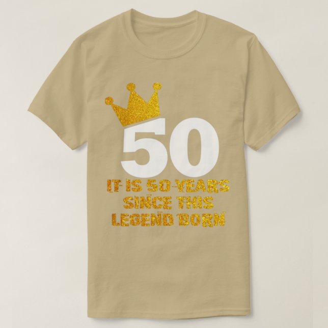 50:e födelsedagslegenden t shirt (Design framsida)