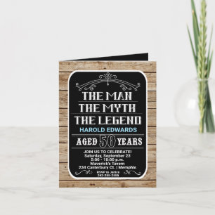 50:e födelsedagsmannen, myt, tack för ditt kort