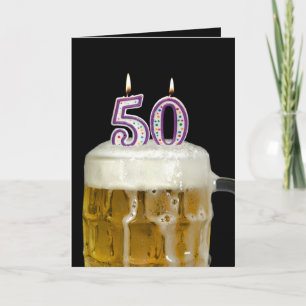 50:e födelsedagsöl kort