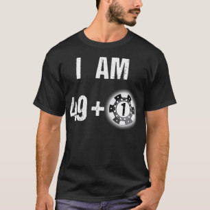 50:e födelsedagspokern 50 års Poker Player-gåva T Shirt