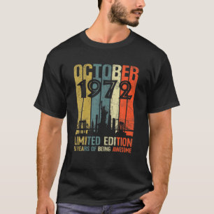 50:e födelsedagspresent 50-åriga Limite från oktob T Shirt