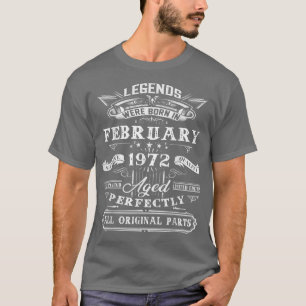 50:e födelsedagspresent för blad, född februari 19 t shirt