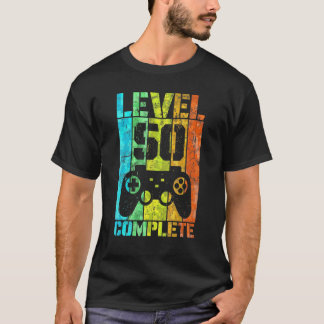 50:e födelsedagsspelsnivån är färdig 50 år t shirt
