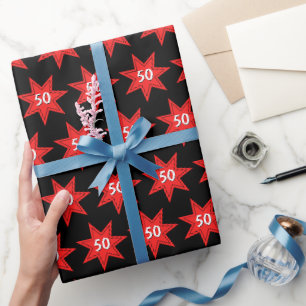 50:e födelsedagsstjärnan presentpapper