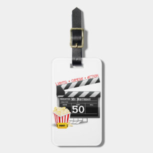 50:e födelsedagstäckande filmtema bagagebricka