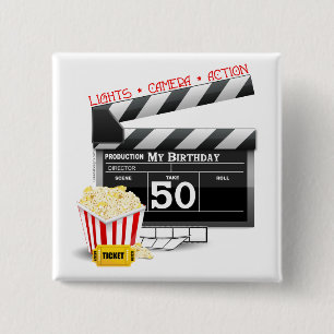 50:e födelsedagstäckande filmtema knapp