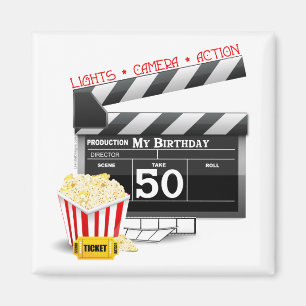 50:e födelsedagstäckande filmtema magnet