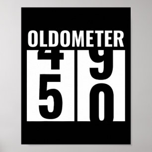 50:e födelsedagstidningen Funny Gift Manar Kvinnor Poster