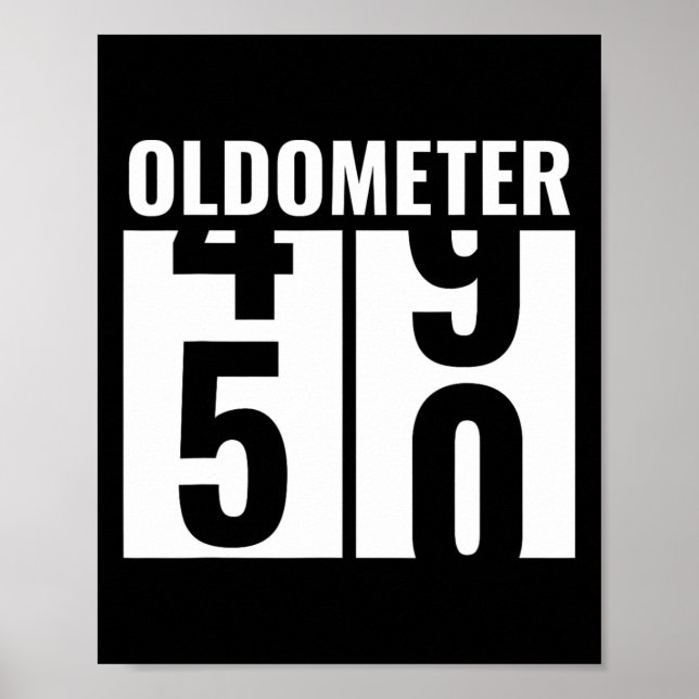 50:e födelsedagstidningen Funny Gift Manar Kvinnor Poster (Framsidan)