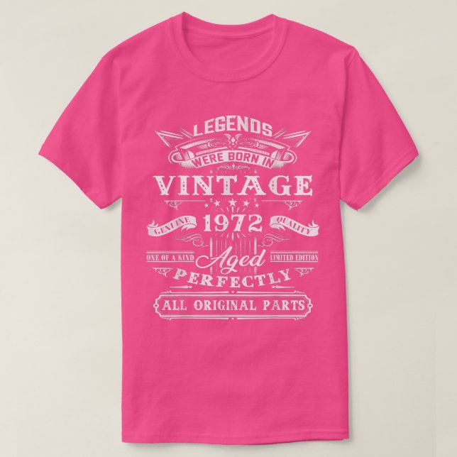 50:e födelsedagstidningen Tee for Legends Född 197 (Design framsida)
