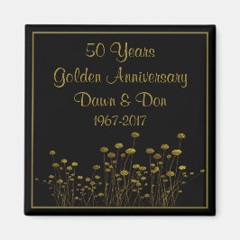 50:e Golden-årsdagen Magnet