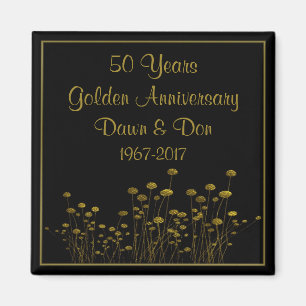 50:e Golden-årsdagen Magnet