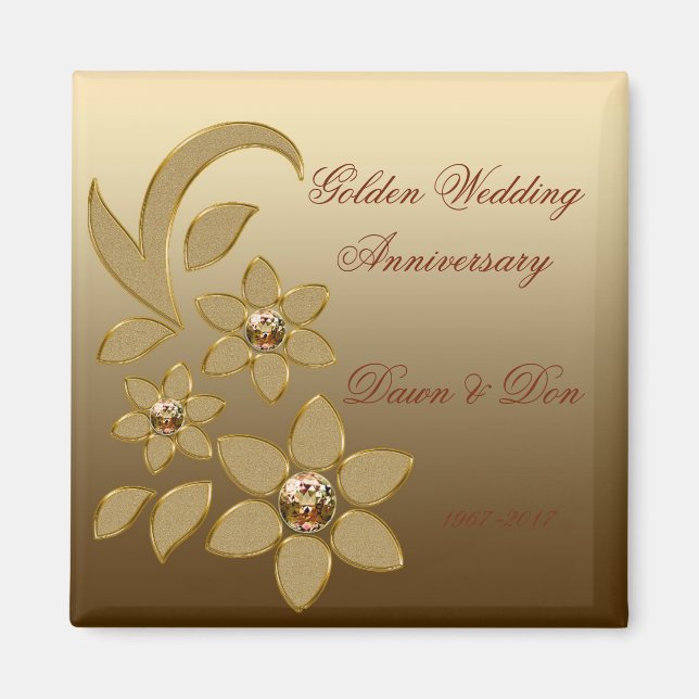 50:e Golden-årsdagen Magnet (Framsidan)