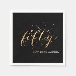 50:e Guld 50-Födelsedagsfesten Pappersservett
