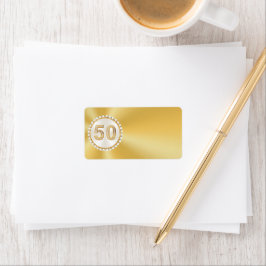 50:e, Guld-Adressetiketter, adressetikettsmärken Adressetikett
