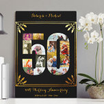 50:e Guld-årsdagen för fotopassage Black Canvastryck<br><div class="desc">Skapa din egen unika Photo Collage Canvas på 50:e Bröllop-årsdagen med några av dina favoritfoton från de senaste 50 åren. Den här elegantens svarta och guld-design har ett 50-format fotokollage med en art deco stil ram och ornate script typography. Du kan anpassa designen med namn, anpassningsbar och datum för bröllop...</div>
