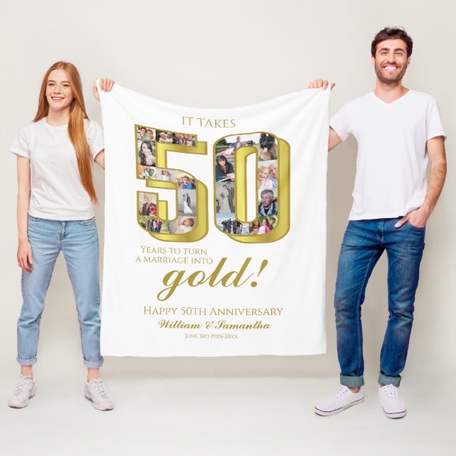 50:e Guld-årsdagen för fotopassage Fleecefilt (På plats)