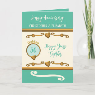50:e Guld-årsdagen lägger till namn havets grönt Kort