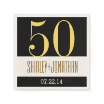 50:e Guld-årsdagen Modern Guld och Black V02