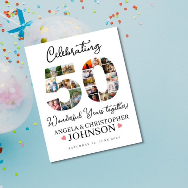 50:e guldårsjubileet Bröllop fotosamling Poster (Skapare uppladdad)